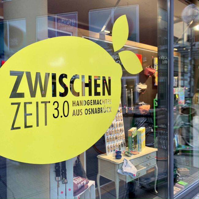 Pop-up-Store Zwischenzeit 3.0 an der Kamp-Promenade in Osnabrück