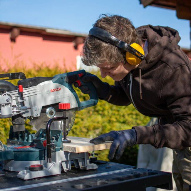 Alex von der Brettbude bei der Arbeit
